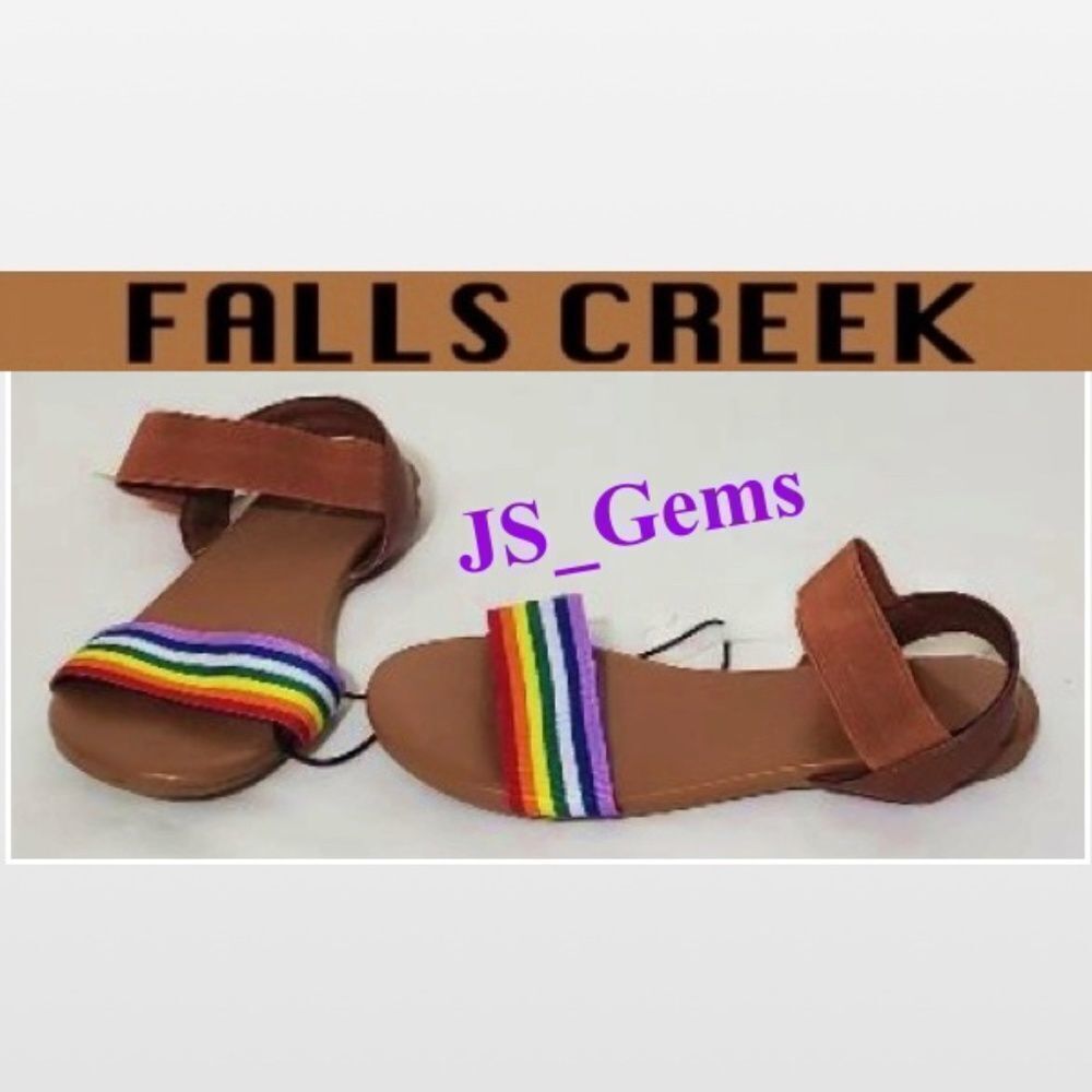 New Kid Rainbow Girls Size 2 Sandal Shoes
